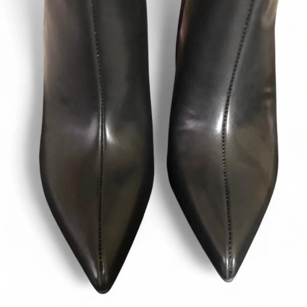 I.N.C. International Concepts Women's Black Saiqa Grommet Knee High Boots 6.5 M